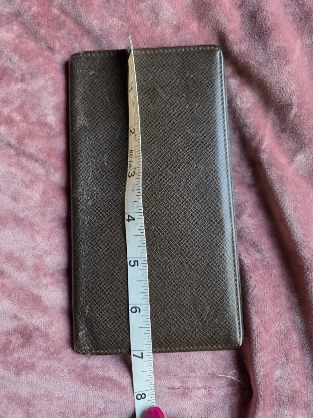 Louis Vuitton Brown Taiga Leather Bifold Long Wallet 2012